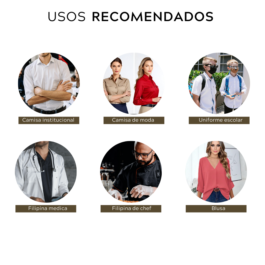 Gabardina camisera (165g m², 1.70m de ancho, sarga 2x1)